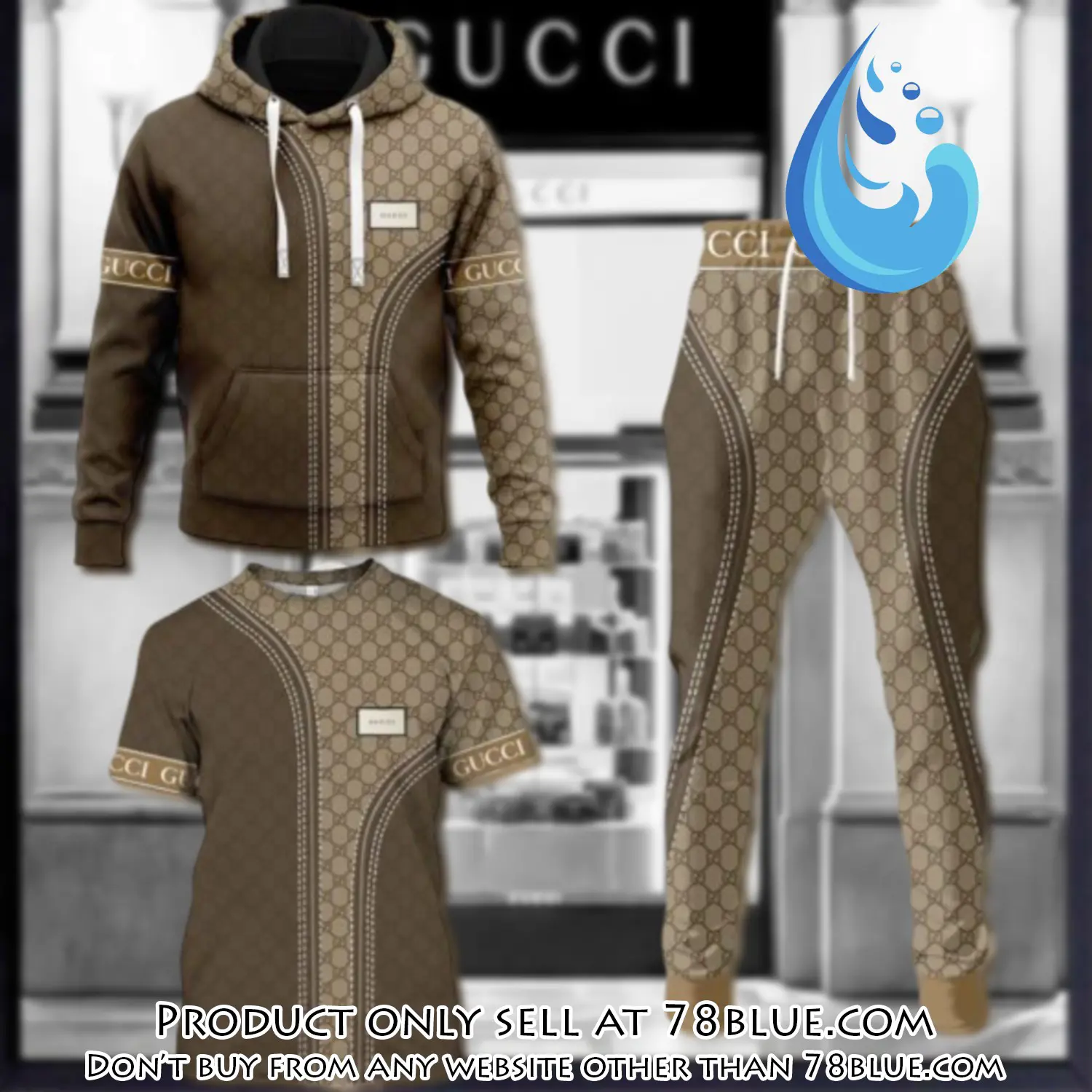 Gucci luxury brand combo tshirt hoodie long pants set trending 24 outfit sport lcs1031 78b0507935